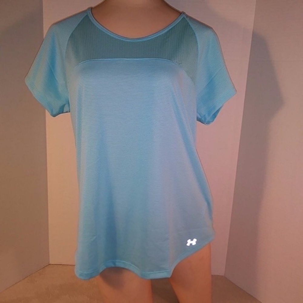 Under Armour Women's Light Blue Short Sleeve Tee